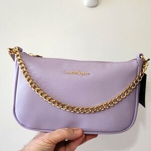 Nanette Lepore NWT Periwinkle baguette w/chain